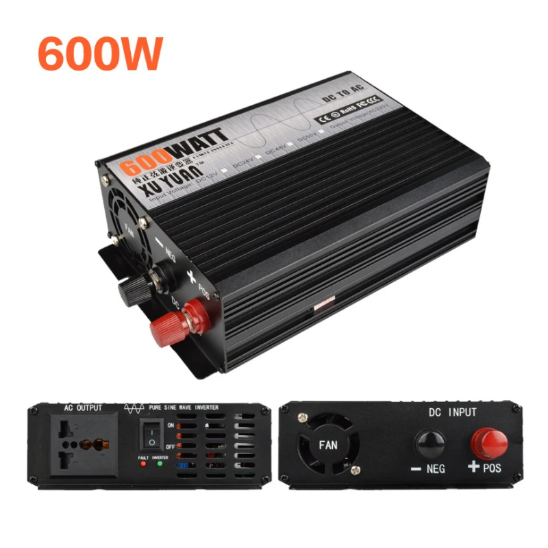 

Solar pure sine wave home inverter, 600w converter