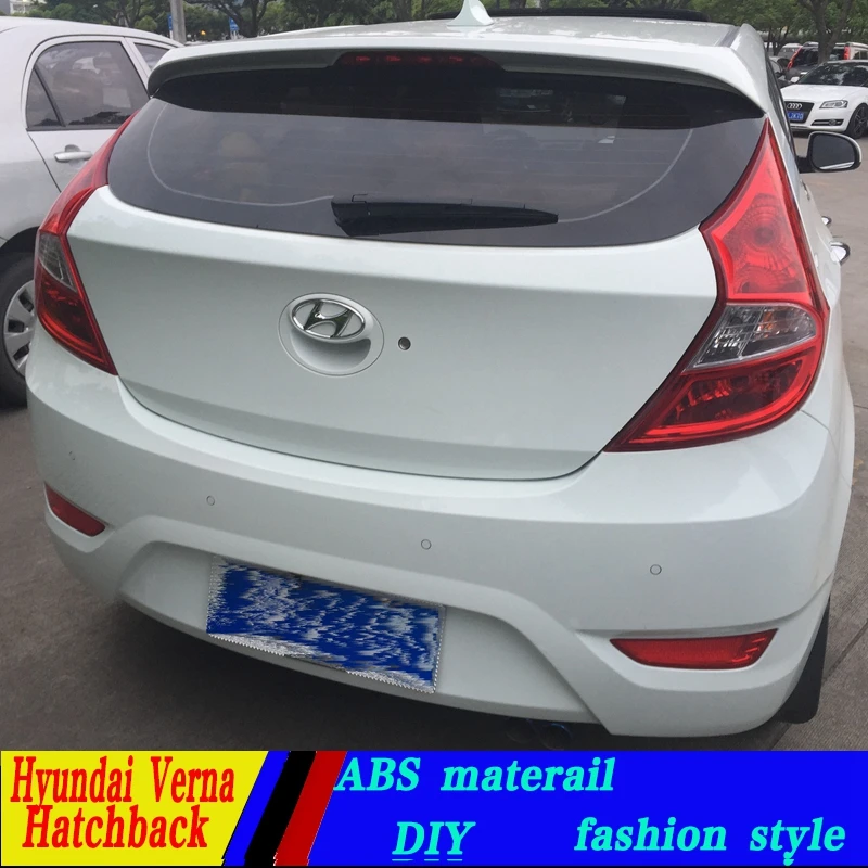 use for hyundai verna hachback spoiler High Quality ABS Material Car