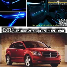 Для Dodge caliber интерьерный светильник окружающего воздуха для настройки атмосферного волоконно-оптического диапазона светильник s внутренняя дверная панель освещения(не EL светильник
