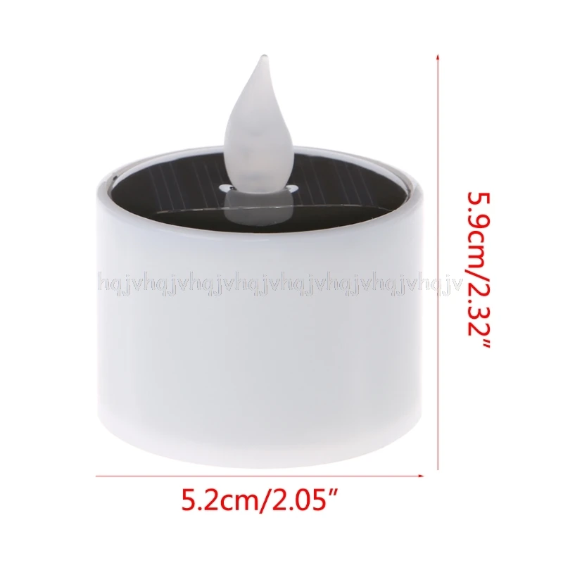 

Solar Powered LED Candle Light Yellow Flicker Tea Lamp Festival Wedding Romantic Decor JUL06 dropship