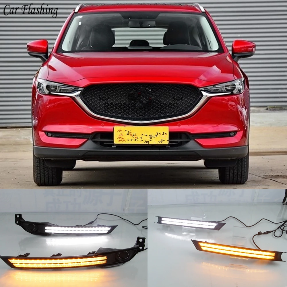 Car Flashing 1Set For Mazda cx 5 cx5 cx 5 2017 2018 12V ABS LED With
