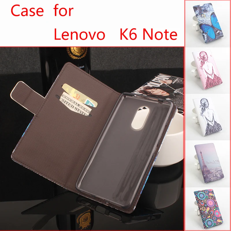 

For Lenovo K6 Note Phone Case Folio Flip Premium Pattern PU Leather Wallet Case Cover Factory Price
