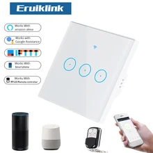 Wifi Smart Wall Touch Switch Glass Panel EU Standard APP Remote Control Works with Amazon Alexa Google Home for Smart Home Wifi Smart Wall Touch Switch Glass Panel EU Standard APP Remote Control Works with Amazon Alexa Google Home for Smart Home