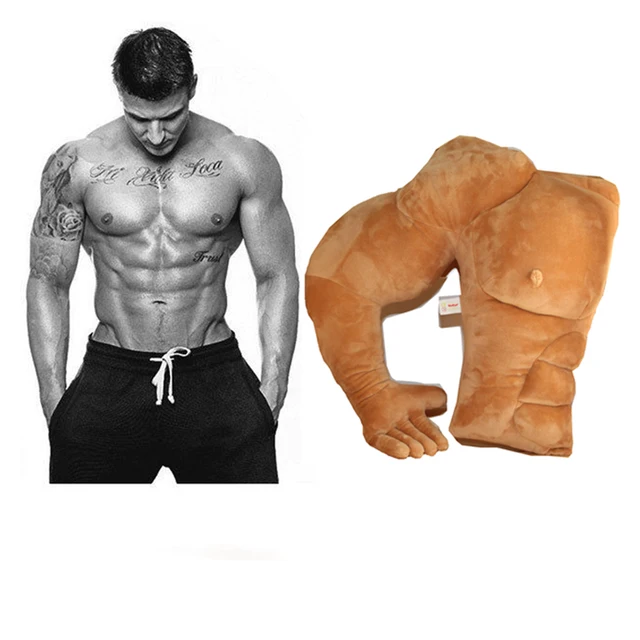 Muscular men pillow boyfriend arm pillow super large pillow cushions