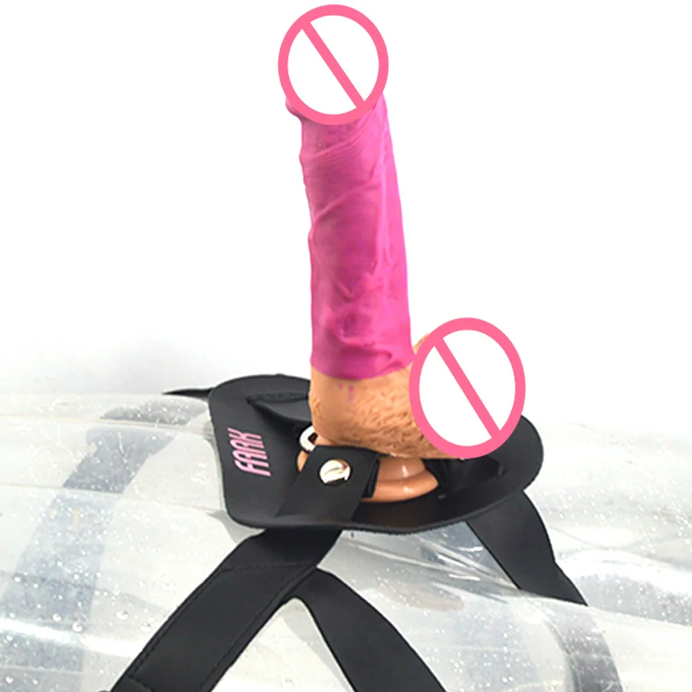 Носимые силиконовые фаллоимитатор для женщин кожаные брюки Женский мастурбатор
