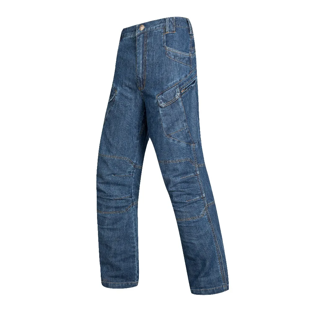 Los hombres entrenamiento pantalones vaqueros al aire libre Camping de senderismo escalada caza Trekking resistente al desgaste transpirable Hombre Pantalones largos