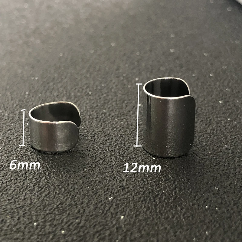 UVW003 2pc Stainless Steel Earrings Non-Piercing Ear Bone Clip On Earring for Women Fake Ear Cuff Helix Tragus Piercing Jewelry