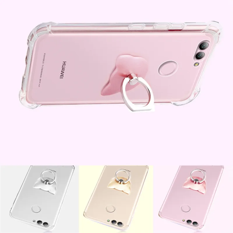 

3D Cat Ring Luxury Shockproof Case For Huawei Y5 Y6 II P8 P9 P10 P20 P30 Pro Plus Honor 5X 7A 7C 8 8A 8C 9 9i 10 Lite Cover Caqa