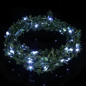 

100LED Festival Strip Leaf Garland Solar LED Light Waterproof Rattan Light Fairy String Lights Christmas Wedding Decoration