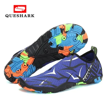 

Men Women Swimming Diving Shoes Summer Couple Wading Sports Water Shoes Casual Flat Beach Seaside Upstream Shoes Swimming Fins