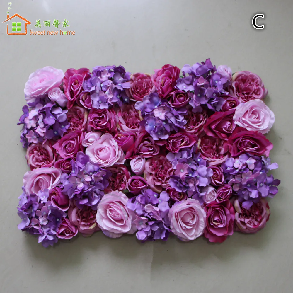 Сладкий дом цветок из искусственного шелка стены свадебный фон поддельные розы Пион гортензии цветок дорога свинец