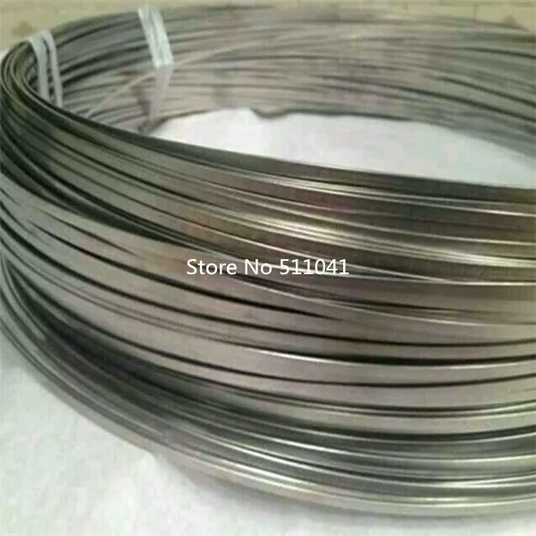 

Gr5 Gr.5 grade 5 Titanium flat wire size 1.05mm*2.85mm*1500mm 5kg wholesale price,paypal