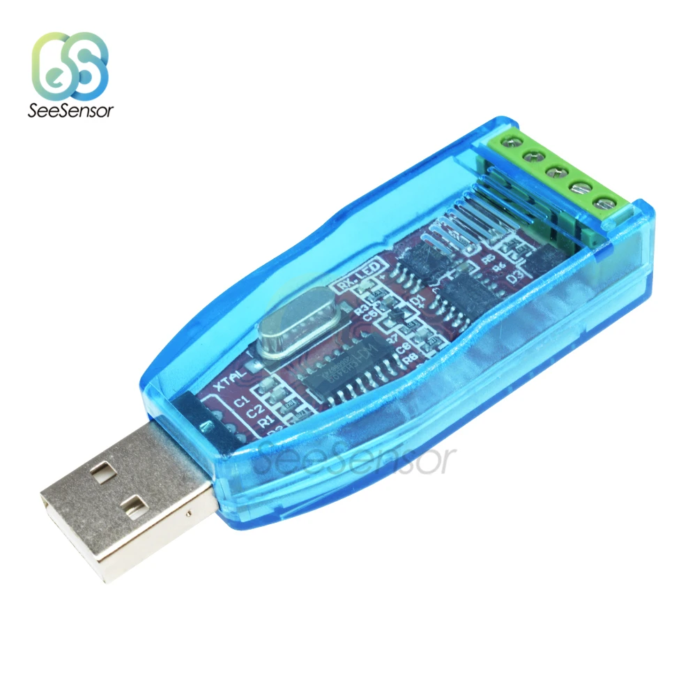 Промышленный USB в RS485 конвертер адаптер обновление защиты RS485 конвертер Совместимость V2.0 Стандартный RS-485 разъем