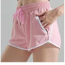 women sports shorts loose mesh anti-light fitness shorts yoga running