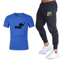 Summer High quality Sets Pumba Graphic T-shirt+Pants men Brand clothing 2piece suit Brand tracksuit Fashion Casual Tshirts Sets