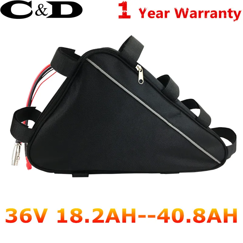 

EU Tax free Original 36V 20AH 30AH 40AH 20A BMS 250W 350W 500W 750W Triangle Frame Bag Ebike Electric bike Battery BBS02 bafang