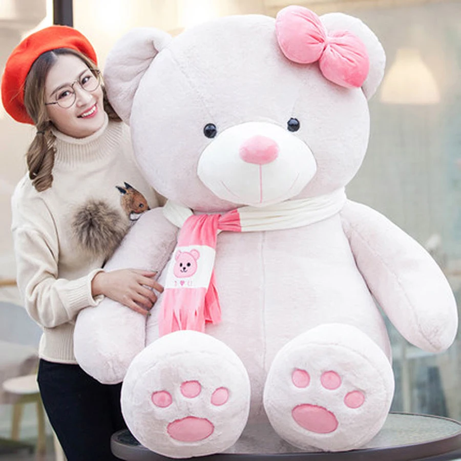 Cartoon Plush Animals Large Teddy Bear Stuffed Toy Cute Pillow Peluches Grandes Birthday Gift ...