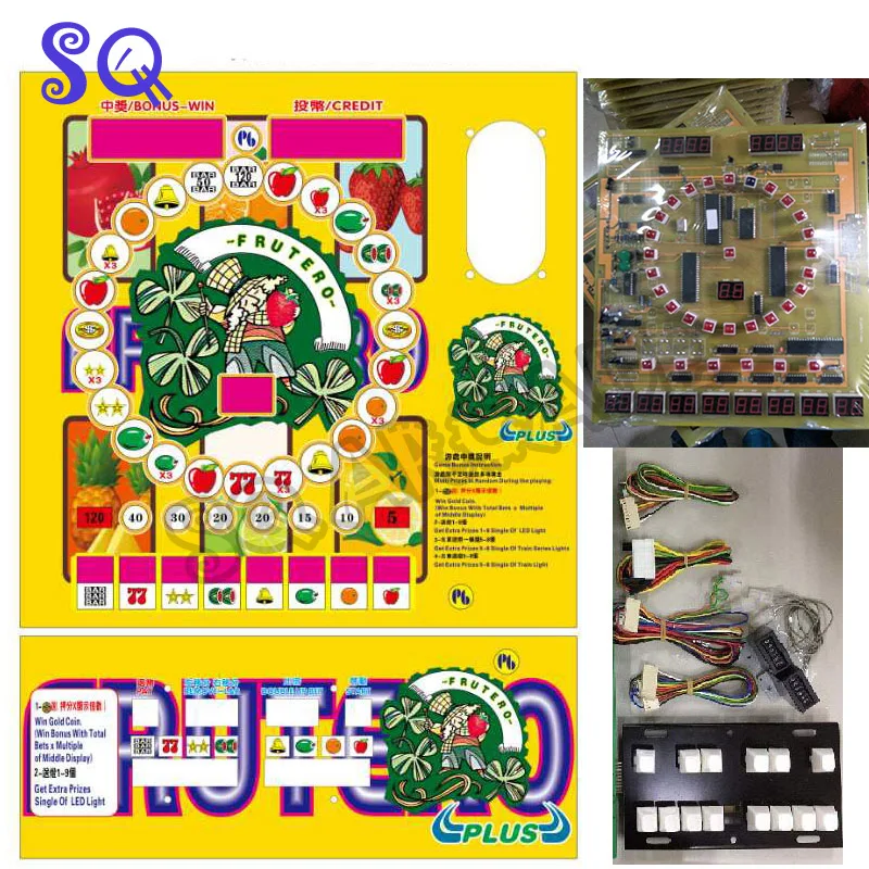 2 комплекта фрукты Марио печатной платы с жгут проводов для казино/слот игры совет аркадная игра машина