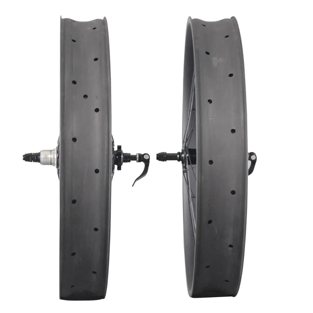 Excellent Ican Carbon fat bike wheel 90mm toray T700 fat bike rims new carbon wheels sram XX1 19x12 rear space FW90 1