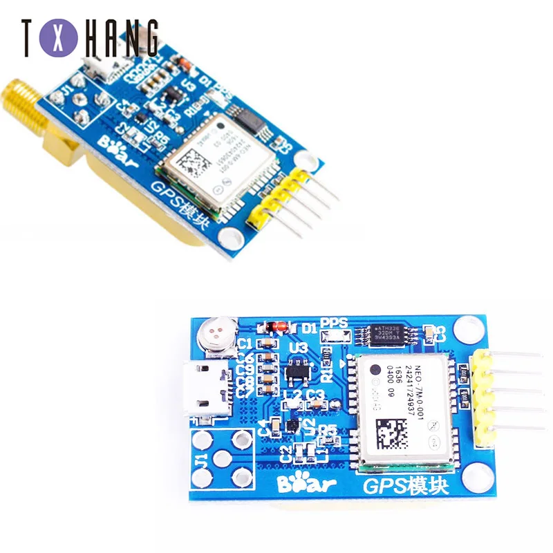 NEO-6M NEO-7M для замены двойной Антенный интерфейс GPS Мини NE0-7M EEPROM модуль спутникового
