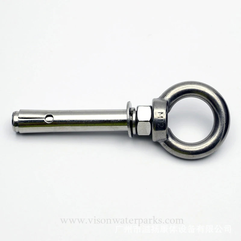 Water park pool 304 stainless steel Lane line hook retainer embedded parts Directly fixed 304stainless (2)
