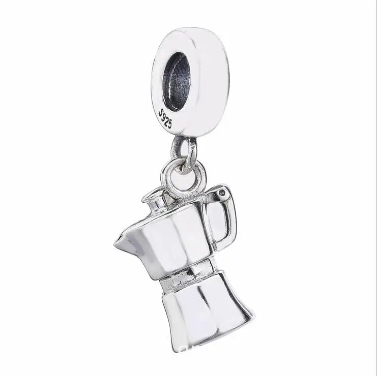 

The New 925 Sterling Silver Exquisite of small teapot Charm Dangle Beads Fits Pandora Bracelets DIY jewelry accessorie