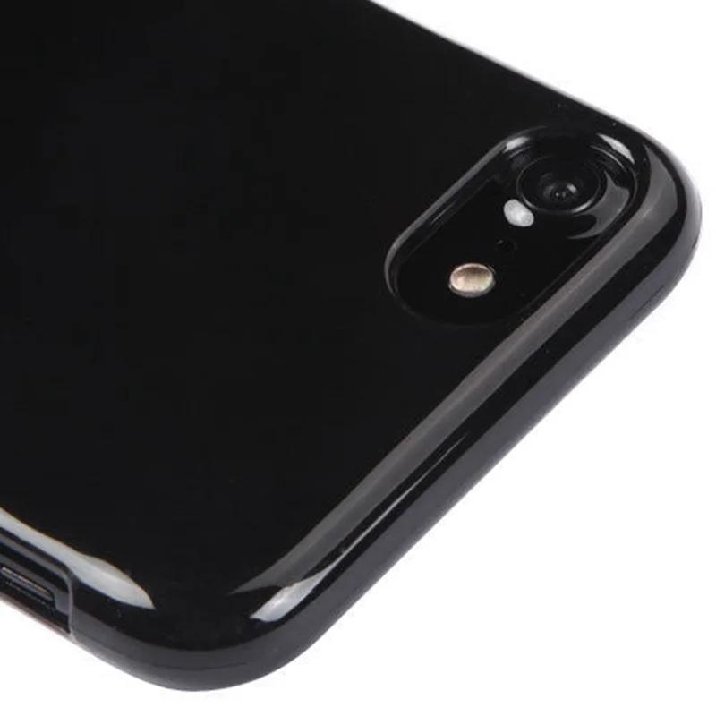 Угольно черный мягкий силиконовый чехол для iPhone 7/7 Plus/6/6 S Plus телефон оболочки