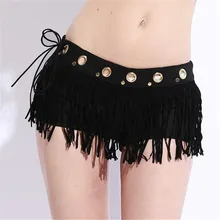 Resort de Playa Con Encanto corto feminino sexy side Tie Borlas Nightclub piernas pantalones cortos de mezclilla mujeres pantalones cortos mujer pantalones vaqueros cortos