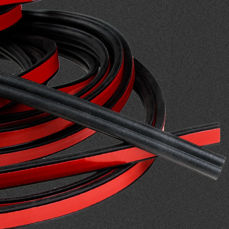 5M Car Door Seal Strip B Type Waterproof Noise Weatherstrip Trim Sound Insulation auto rubber seal Strips
