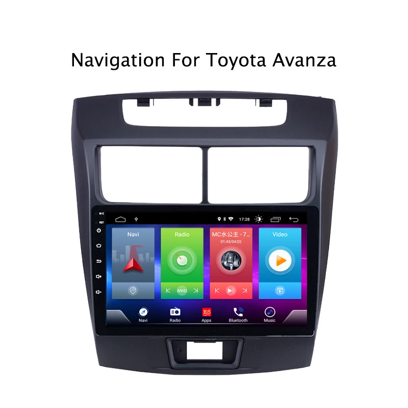 Полный сенсорный автомобильный Android 8,1 радио плеер для Toyota Avanza 2010- автомобильный gps навигация Видео Мультимедиа Встроенный Bluetooth