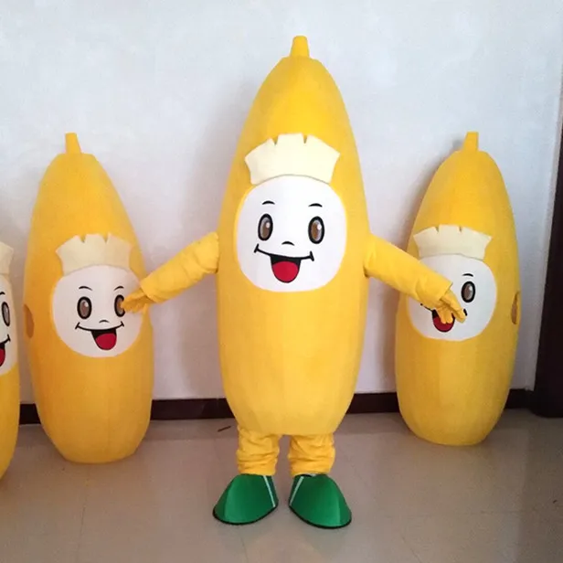 

Two Styles EVA Material The Cutest Banana Mascot Costume Cartoon Apparel Fruit Mascot Costumes Adult Size Halloween Party Event