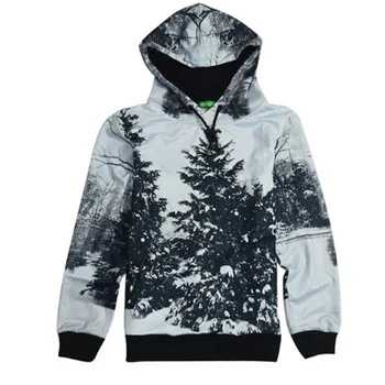 

New Arrival Hoodies Women Autumn Winter Sweatshirt 3D Forest Printed Loose Hoodie Casual Sudaderas Mujer plus size