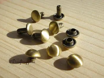 

rivets leather rivet bag clothing shoes dome copper 30 sets 7 mm Anti brass P97