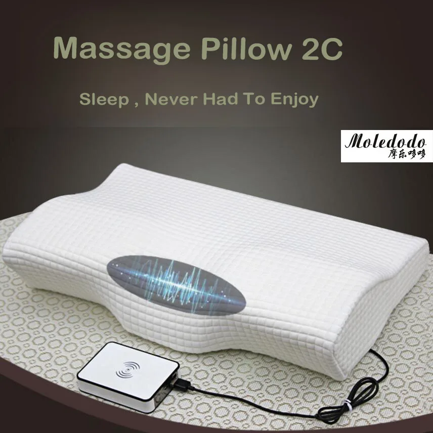 1pc Electric massage pillow Space Memory Cotton Cervical Healthcare Butterfly Pillow Massage cervical pillow 17E25D5