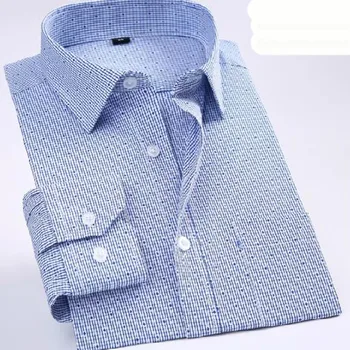 

Men Long Sleeve Single Breasted Dress Business Shirts Camisa,Striped Printed Contrast Color Shirts Vestido High Quality Slim Fit