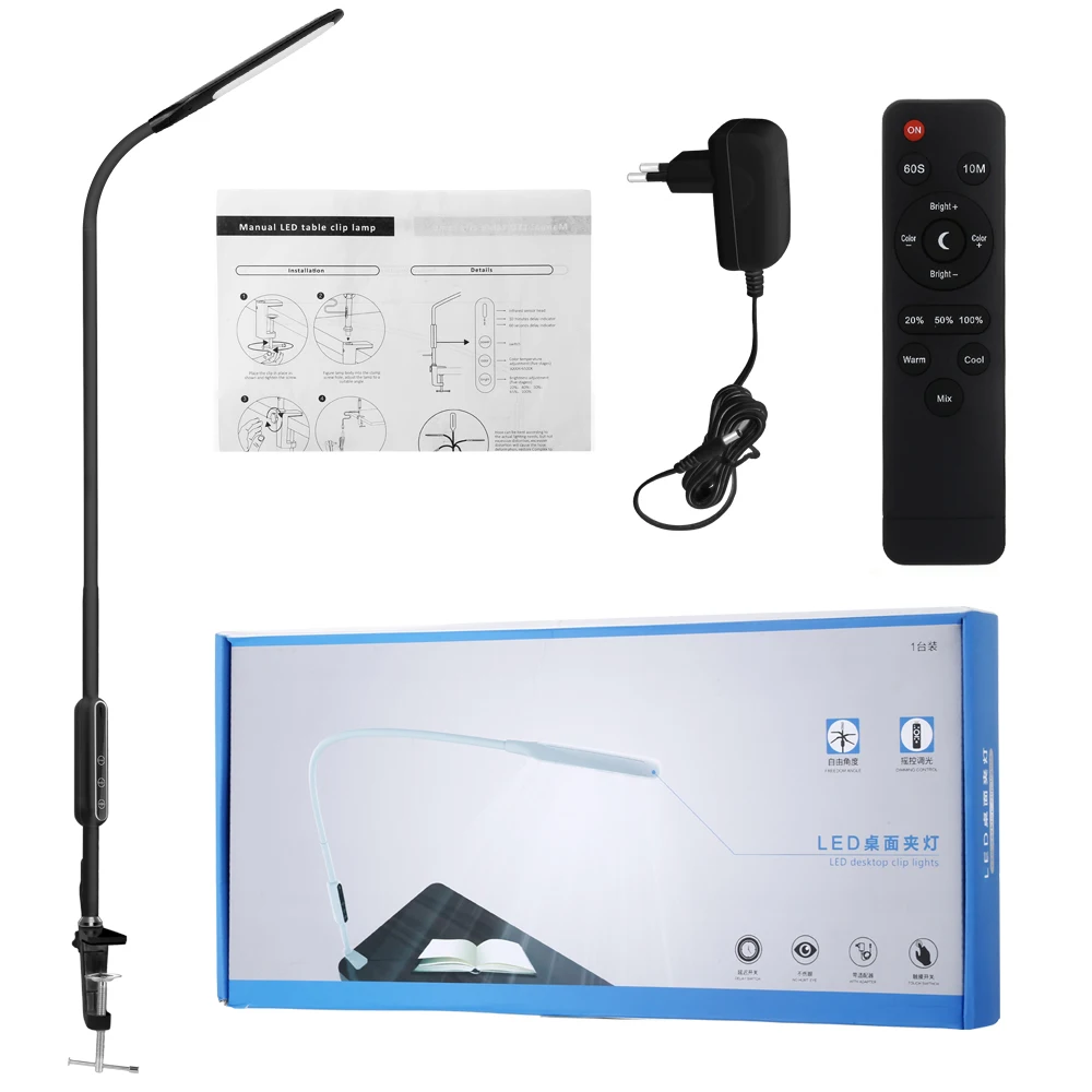 

U19D LED Table Clip Lamp Multipurpose Eye-Protection Light
