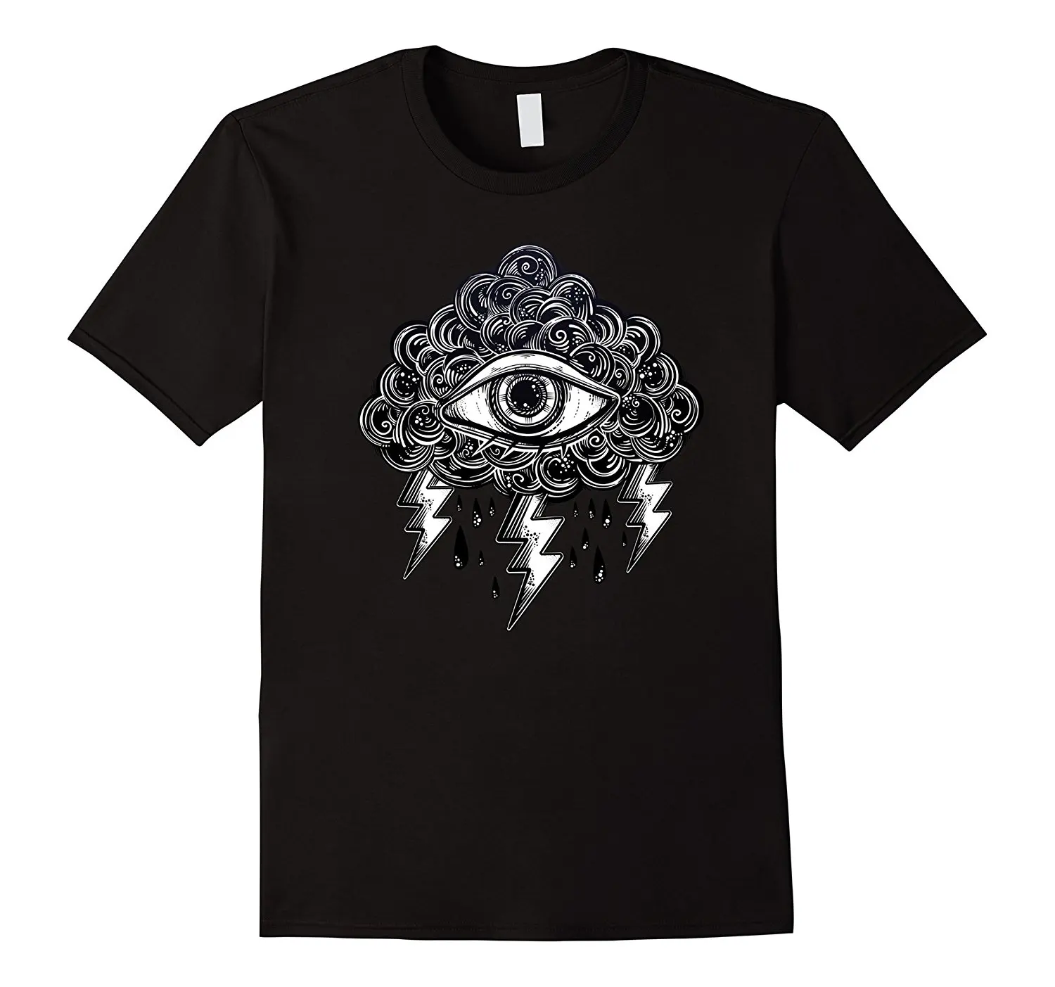 

2019 Fashion Hot sale Stay Weird - All Seeing Eye Tshirt - Hypnosis Psychic Tattoo Tee shirt