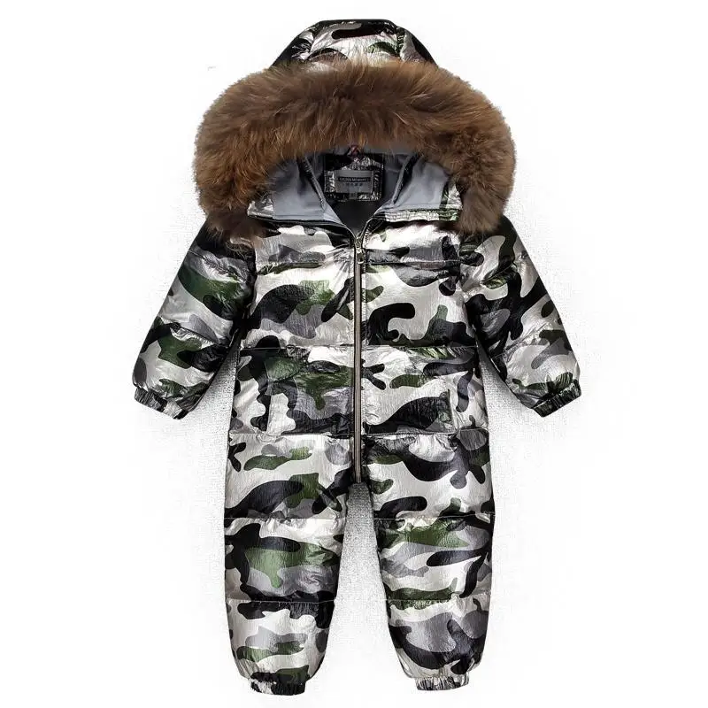 

-30 Baby Girl Jumpsuits Russia Winter Baby Clothing Snow Wear Down Jacket Snowsuits for Kids Coats Waterproof Parka Boys Clothes