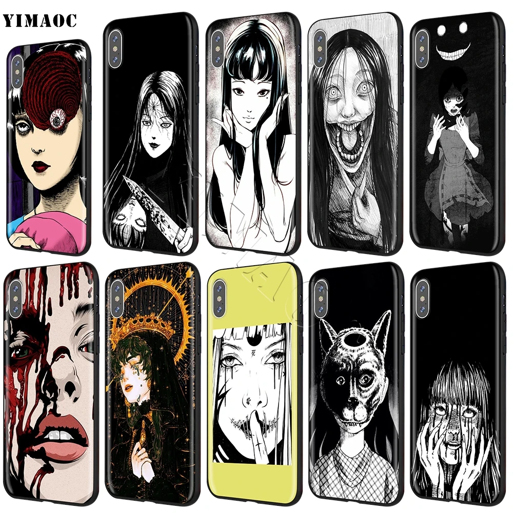 

YIMAOC Japanese Horror Comic Tomie Soft Silicone Case for iPhone 11 Pro XS Max XR X 8 7 6 6S Plus 5 5s se