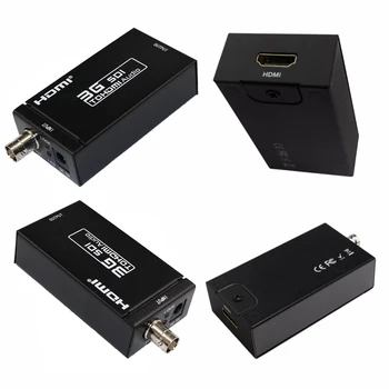 

HD-SDI 3G SDI to HDMI Adapter Audio Video Converter SDI2HDMI SDI2HD 2.970/1.485Gbit/s 270Mbits/s 1080P60HZ for Camera HDTV