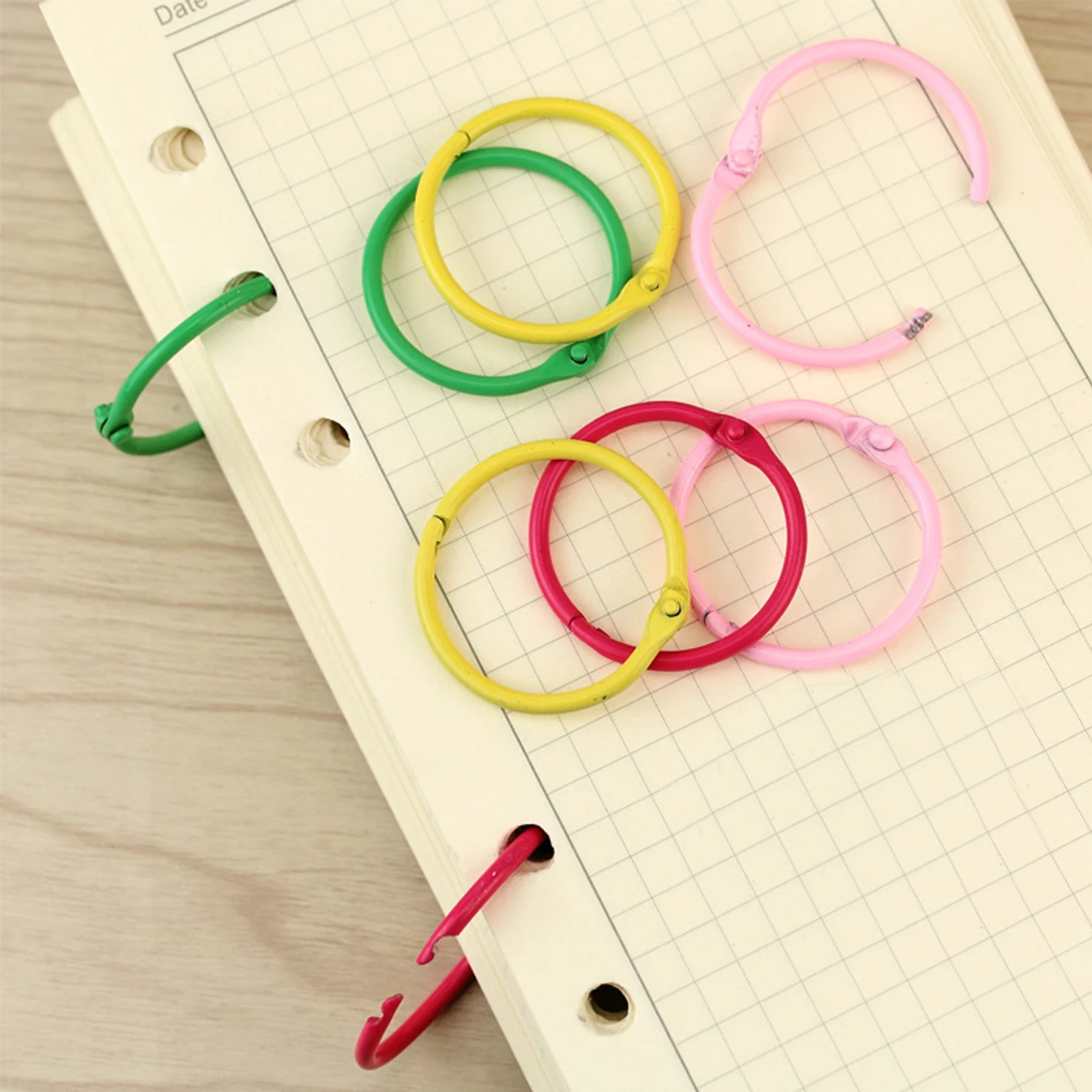 Buy 50x 45mm Colored Metal Baking Varnish Loose Leaf