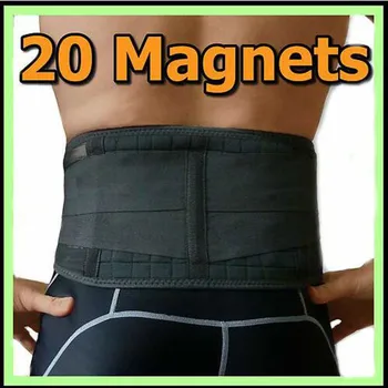 

Lumbar Support Back Brace with 20 Powerful Magnets Far Infrared Technology Magnetic Therapy Belt Pain and Stress Relief Sciatica