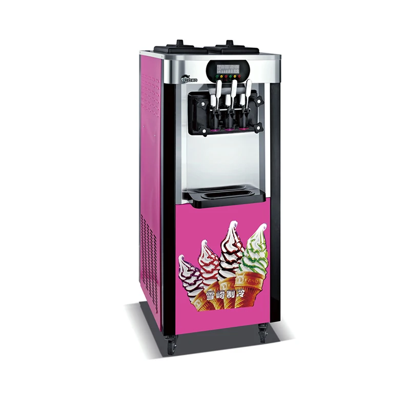 R22 gas Commercial 3 flavor soft ice cream machine,Taylor ice cream