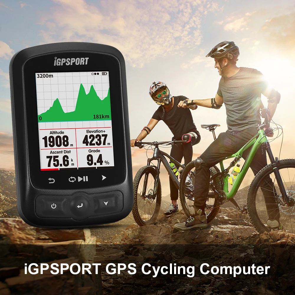 

iGPSPORT GPS Cycling Computer IGS618 ANT+ Function with Road Map Navigation Cycling Bicycle GPS Computer Odometer with Mount
