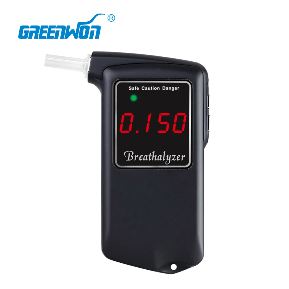 GREENWON digital LCD breath alcohol tester pipe breathalyzer car accessories alcohol meter