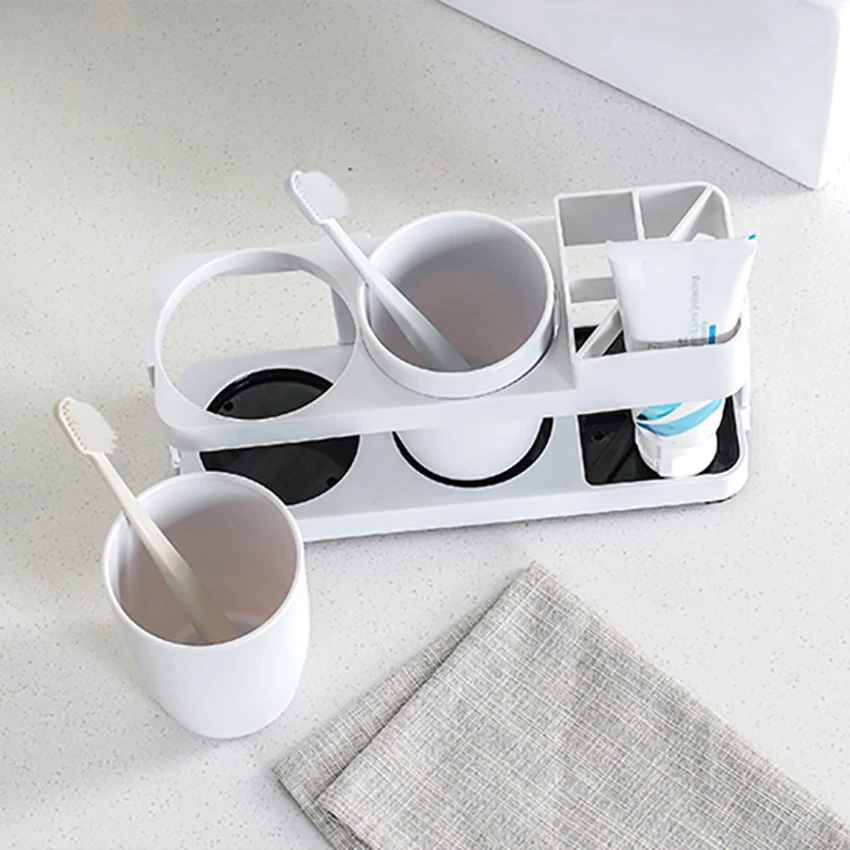 Ванная комната полки чашки стакан организации хранения зубная паста зубная щётка держатель стока Кемпинг путешествия крылом сухой бытовой
