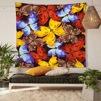 

HommomH Tapestry Art Decor Wall Hanging in Dorm Living Room Bedroom Colorful Butterfly Stitching