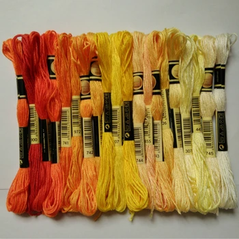

thread DIY DMC 3740-3787 Floss Threads 10PCS/lot 8M Cross-stitch kit Cross stitch Floss Kits 11.12