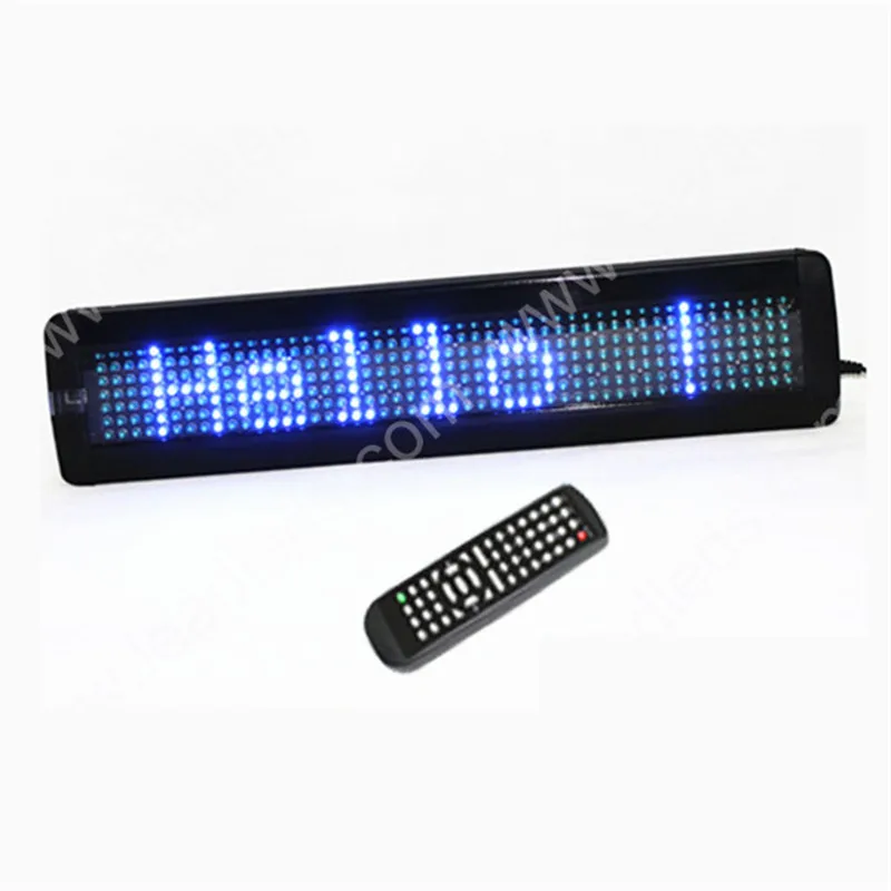 

7x50 pixels Blue One Line Scrolling Message Display Remote Programmable LED Sign