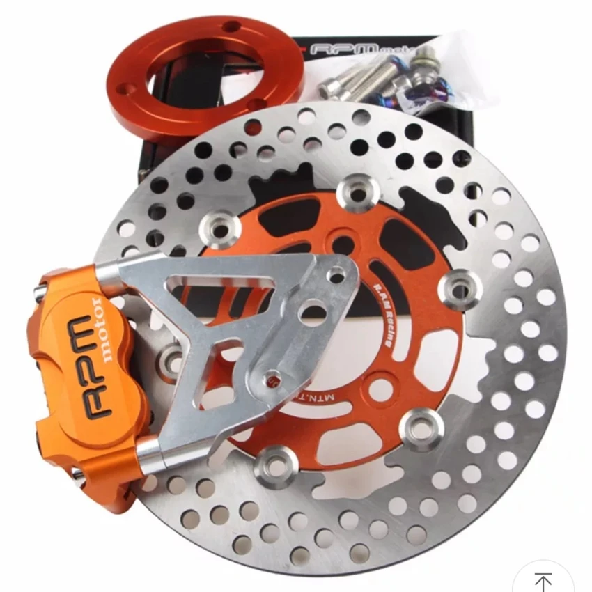 US $59.50 Universal motorcycle accessories electric modified 30 core front shock absorber RPM small radiation caliper brake set brake disc